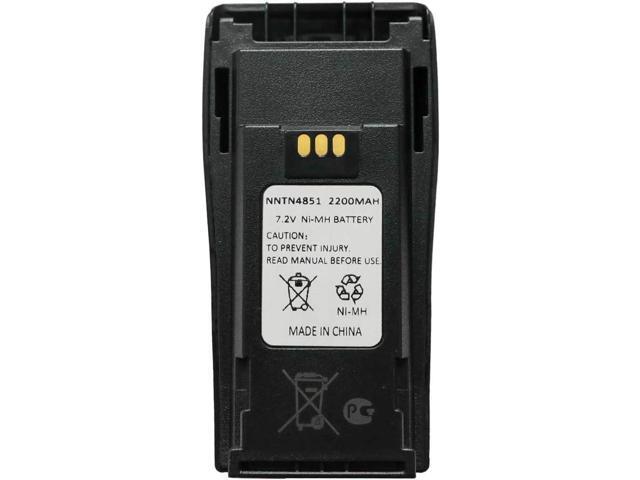 Teseko NNTN4851 NNTN4851A NNTN4496 NNTN4497AR NNTN4970A 7.2V 2200mAh Ni-MH Two-Way Radio Battery Replacement for Motorola CP040 CP140 CP150 CP160...