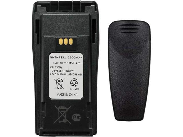 Teseko NNTN4851 NNTN4851A NNTN4496 NNTN4497AR NNTN4970A 7.2V 2200mAh Ni-MH Two-Way Radio Battery Replacement for Motorola CP040 CP140 CP150 CP160...