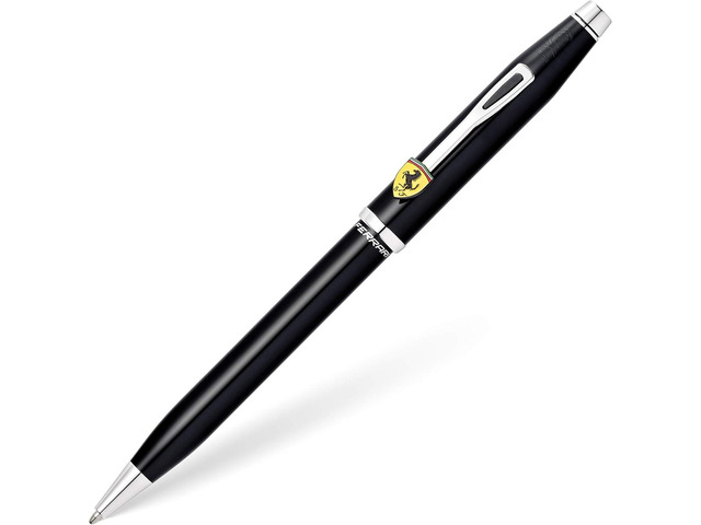 Cross Century II Scuderia Ferrari Refillable Ballpoint Pen, Medium Ballpen, Includes Luxury Gift Box - Black Lacquer