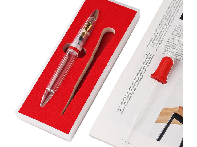 MAJOHN M2 Transparent Eye Dropper Filling Fountain Pen Large-Capacity Ink Storing, Extra Fine Nib Writing Calligraphy Pen Gift Set for...