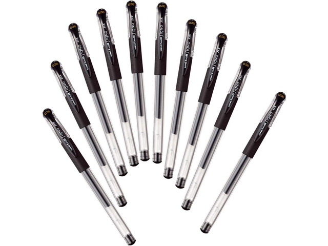 Uni-ball Signo Um-151 Gel Ink Pen - 0.38 Mm - 10 Set (Black)