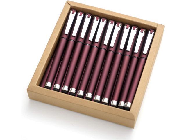 MiSiBao 0.7mm Black Ink Gel Ink Rollerball Pens 2 in 1 Medium Point Pens with Stylus Work Pen Smooth Writing for Office Black gel pen.