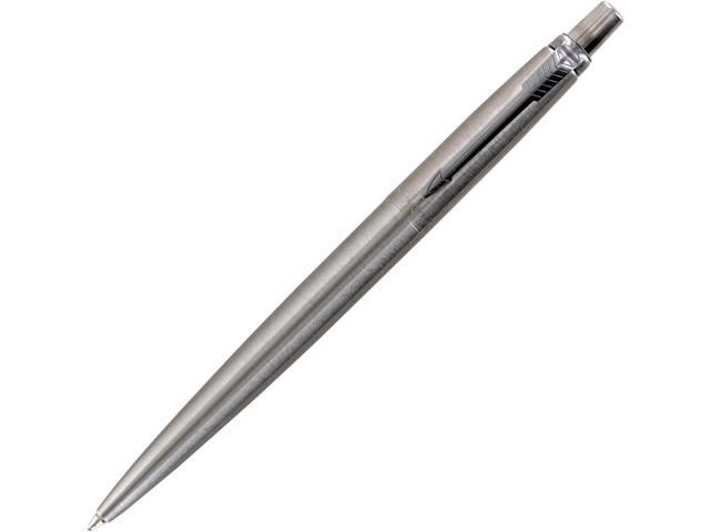 Parker Jotter Pen, Stainless Steel, Medium Point, Black Ink