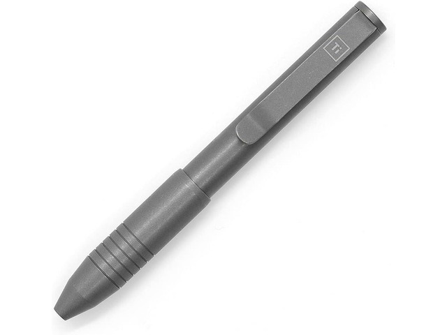BIG IDEA DESIGN Ti Pocket Pro: The Auto Adjusting EDC Pen - Titanium Stonewashed