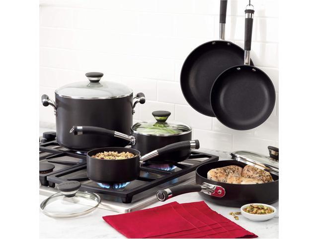 Circulon Acclaim Hard Anodized Nonstick Casserole Dish/Casserole Pan with Lid - 4.5 Quart, Black
