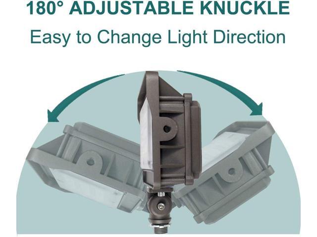 LED Flood Light Outdoor 50W, 6500LM (200W HPS/MH Equiv.) 5000K Daylight, Waterproof Knuckle Mount LED Outdoor Flood Lights for Garden Porch Yard,...