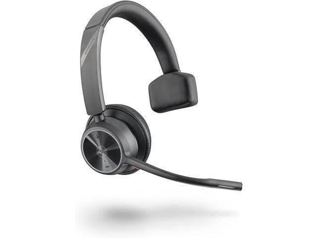 Poly - Voyager 4310 UC Wireless Headset (Plantronics) - Single-Ear Headset w/Mic - Connect to PC/Mac via USB-A Bluetooth Adapter, Cell Phone via...