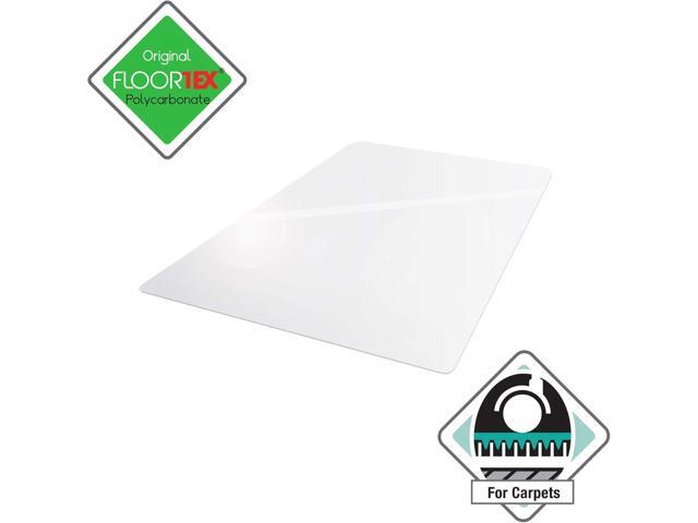 Floortex Exclusive Polycarbonate Rectangular Chair Mat - 48' x 60' for Carpets up to 1/2' (Pack of 1)