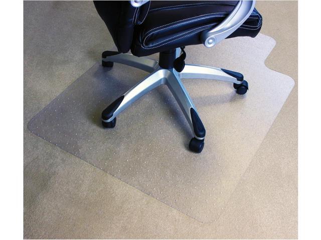 Marvelux Durable Office Chair Mat, Rectangular with Lip for Low and Standard Pile Carpets, 36' x 48', Transparent Carpeted Floor Protector, Shipped...