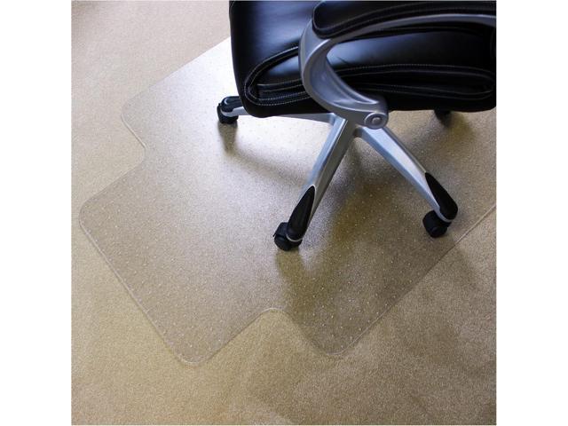 Marvelux Durable Office Chair Mat, Rectangular with Lip for Low and Standard Pile Carpets, 36' x 48', Transparent Carpeted Floor Protector, Shipped...