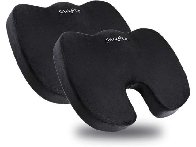 Memory Foam Seat Cushion,Non-Slip Orthopedic Memory Foam Coccyx Cushion Designed for Sciatica & Back,Hip and Tailbone Pain Relief,Fits Office...