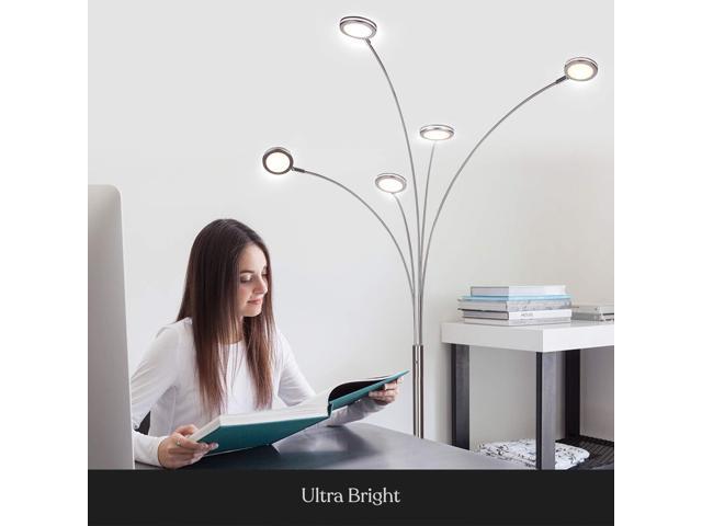 Brightech Orion Arc Floor Lamp for Living Room, Tree Floor Lamp with 5 Adjustable Arms, Multi-Head Standing Lamp with Flexible Rotating LEDs for...