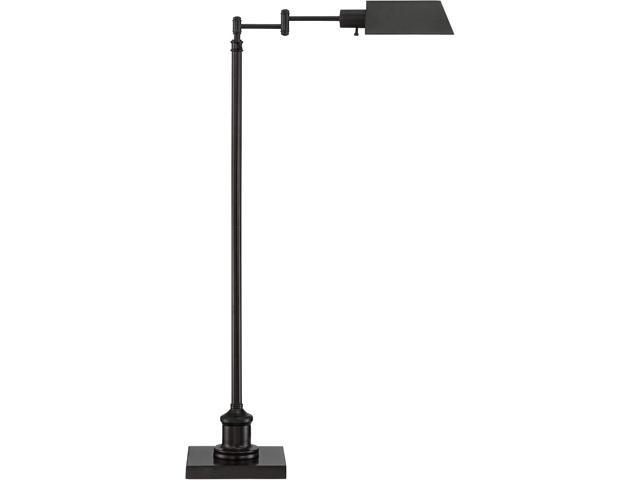 Regency Hill Jenson Traditional Adjustable Pharmacy Floor Lamp Standing Base Swing Arm 54' Tall Dark Bronze Metal Bright Downward Light for Living...