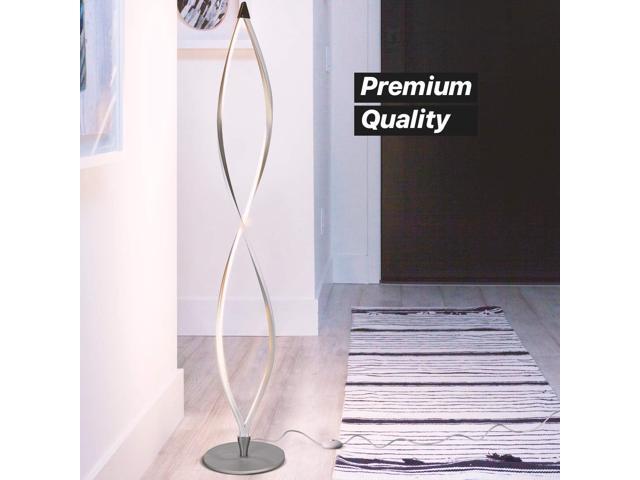 Brightech Twist Floor Lamp, Bright Tall Lamp for Offices, Modern LED Spiral Lamp for Living Rooms, Dimmable Standing Lamp with Sturdy Base for...