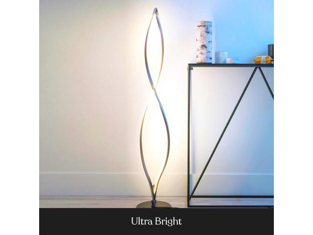 Brightech Twist Floor Lamp, Bright Tall Lamp for Offices, Modern LED Spiral Lamp for Living Rooms, Dimmable Standing Lamp with Sturdy Base for...