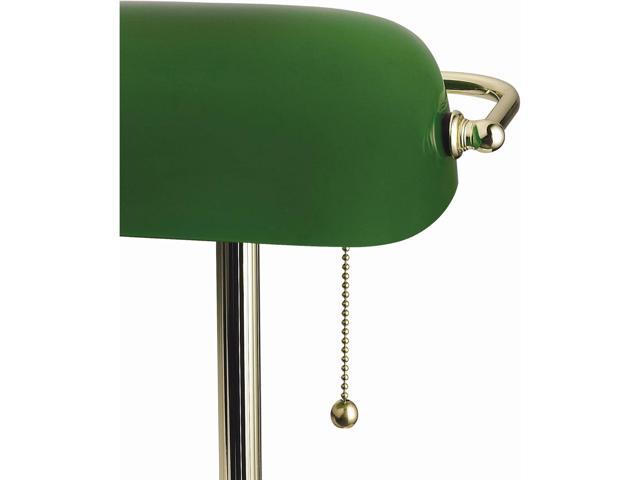 Catalina Lighting Traditional Desk Lamp, Green, Smart Home Capable for Home Office, Dorm, Apartment, Corded with Adjustable Lighting