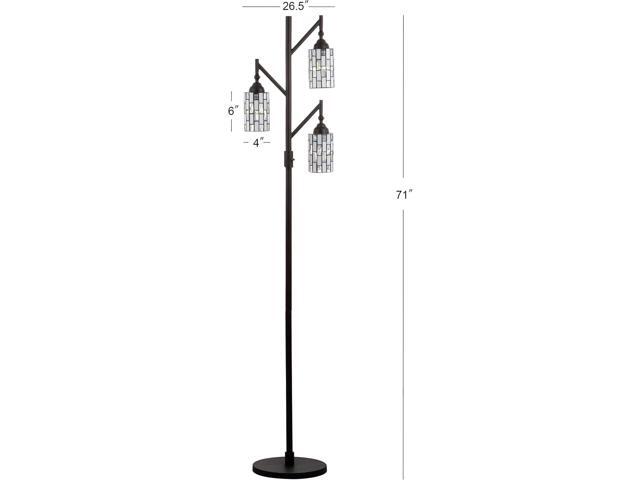 Jonathan Y JYL8012A Tiffany-Style 71' Multi-Light Metal Rotary LED Floor Lamp, Traditional, 3 Lights for Home, Kitchen, Bed Room, Dining Room,...