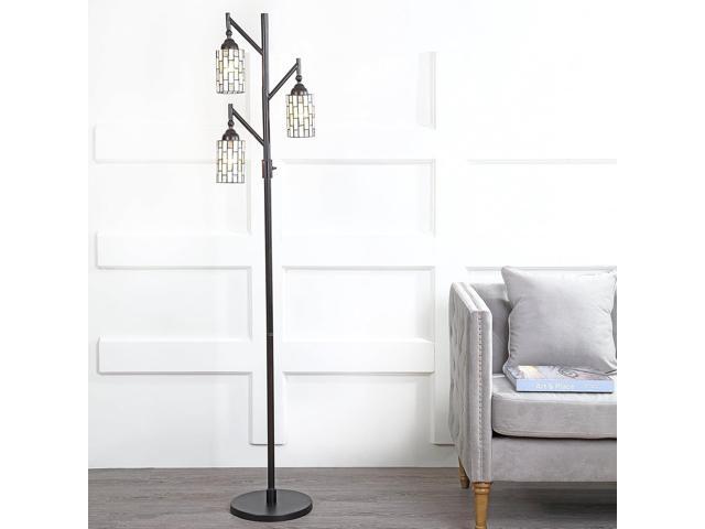 Jonathan Y JYL8012A Tiffany-Style 71' Multi-Light Metal Rotary LED Floor Lamp, Traditional, 3 Lights for Home, Kitchen, Bed Room, Dining Room,...