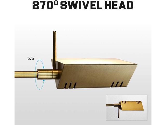 OBright Dimmable LED Pharmacy Floor Lamp, 12W LED, Full Range Dimming, 360 Degree Swing Arms, Adjustable Heights, Standing Lamp for Reading,...