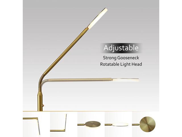 O'Bright Moon - Dimmable LED Floor Reading Lamp (Antique Brass)