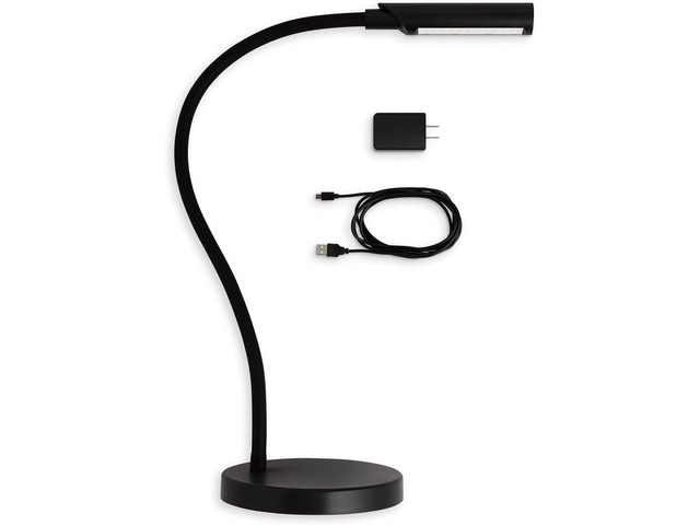 Reliable UberLight Flex LED Task Light with Base, 9 Light Settings, Black