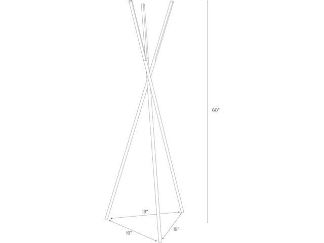 Brightech Stix LED Tripod Floor Lamp for Living Room - Dimmable Modern Standing Lamp, with 3 Lights for Bedroom - Contemporary Office Lighting-...