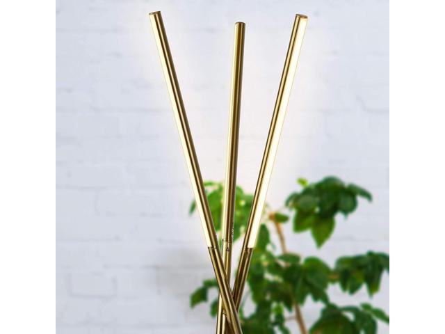Brightech Stix LED Tripod Floor Lamp for Living Room - Dimmable Modern Standing Lamp, with 3 Lights for Bedroom - Contemporary Office Lighting-...