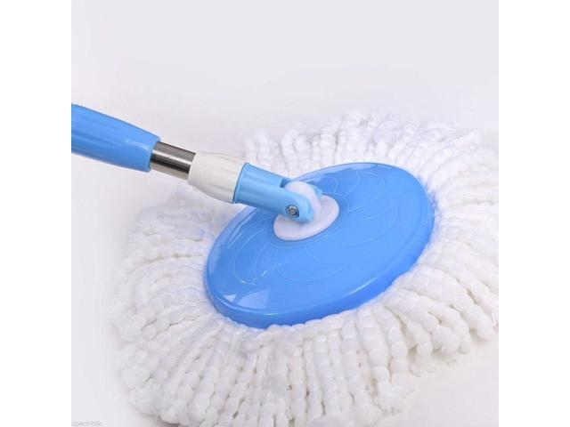 6 Pack Spin Mop Replacement Head for Hurrica, Mopnad, Cassabel and Other 360 Spin Mop Systems, Microfiber Spin Mop Refills (6pc-White)