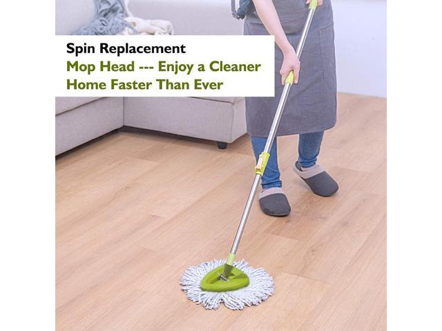 6 Pack EasyWring Spin Mop Refill - Spin Mop Replacement Head Compatible with O-Ceda, Microfiber Spin Mop Refill Easy Cleaning Floor Spinning Heads...