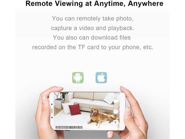 TOQI Spy Camera Wireless Hidden WiFi Camera with Remote Viewing, 2023 Newest Version 1080P HD Nanny Cam/Security Camera Indoor Video Recorder...