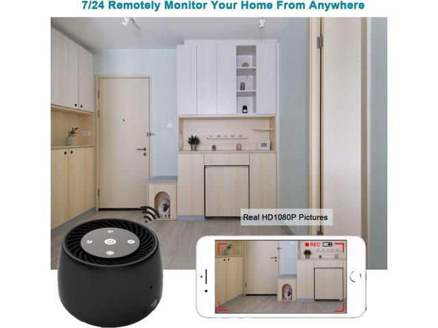 Wireless-WiFi-Hidden-Spy-Camera, 1080P Full HD with Night Vision and Motion Detection Alarm, Real Time Monitoring, Recording for HomeOffice, Works...