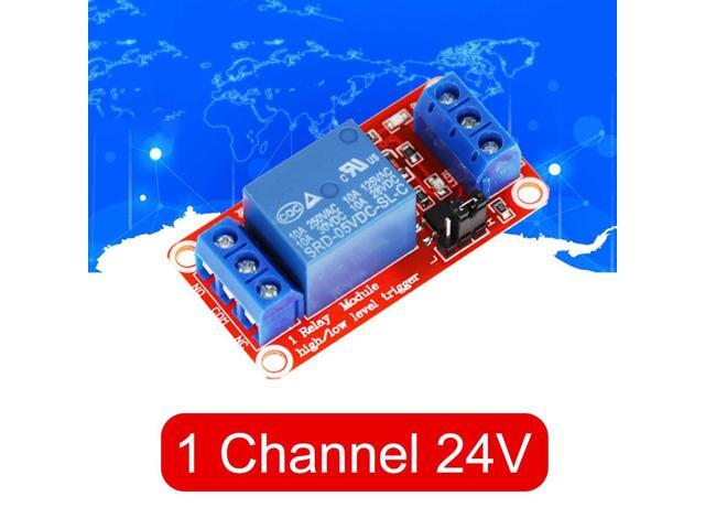 1 Channel 24V Relay Module Shield for Arduino 1 Channel Relay Board with Optocoupler Relay AVR 51 PIC Relay Module Shield