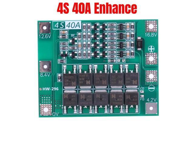 4S BMS Balance 11.1V 12.6V/14.8V 16.8V Li-ion Lithium Battery Charger Protection Board 40A Enhance