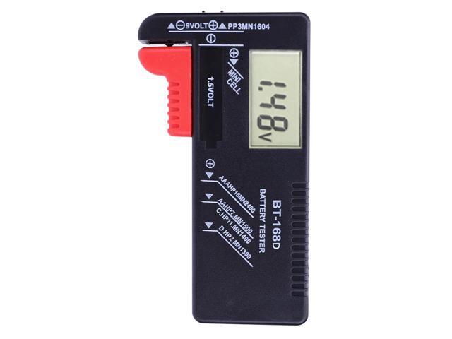 Digital/Indicator Lithium Battery Capacity Tester Voltage Meters Easy-to-Read Display AAA AA Button Cell Universal Test(168D)