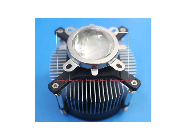 50w 100w high power led heatsink DC 12V 1.2A led cooling fan +44mm lens kit
