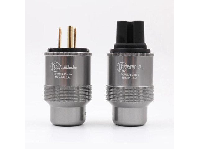 One pair Gold Plated US Power Plug Connector American Standard Power Cord Plug+I