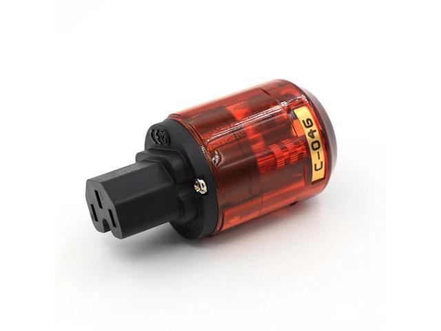 10pcs C-046 IEC connector power plug with DIY power cable