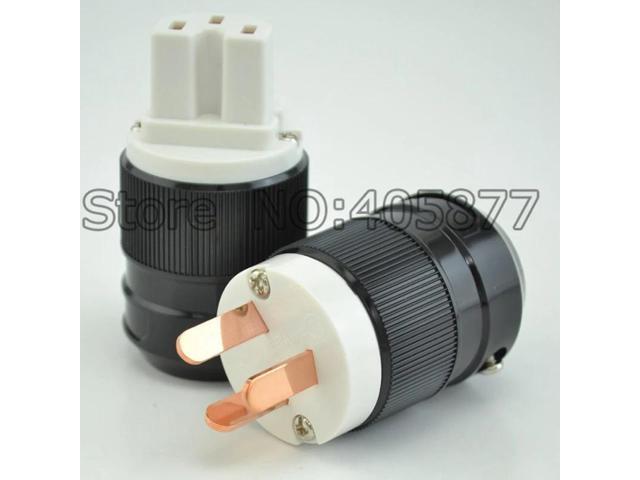 Red copper AU Power cord plug Australian Power connector Chinese power plug for DIY power cable