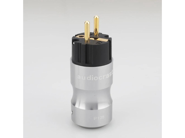 pair P105BG 24k Gold plated Power connetor Europe EU Power Plug IEC Audio Connec