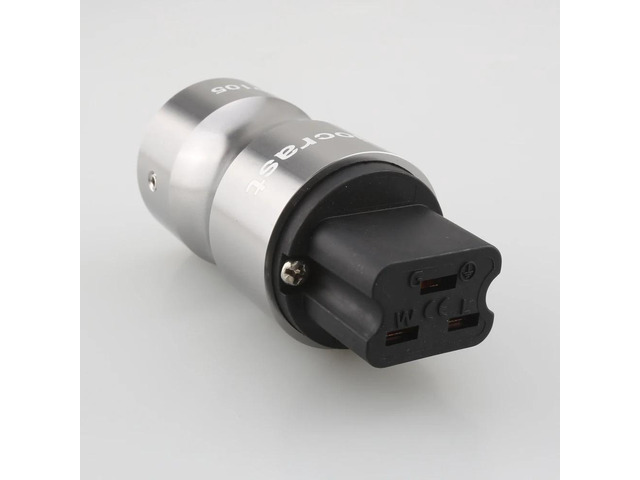 Aluminum Alloy Housing Gold Plated 20A C19 IEC Female Plug AC Power Plug Audio HIFI Power Supply