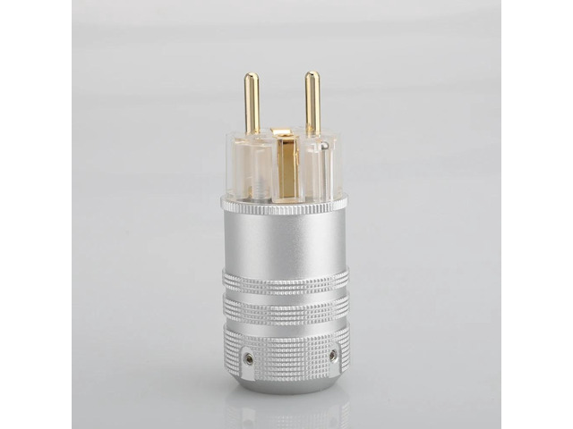 24K Gold Plated Mains Power Plug HIFI DIY Power Cable Plug HIFI Plug(male plug)
