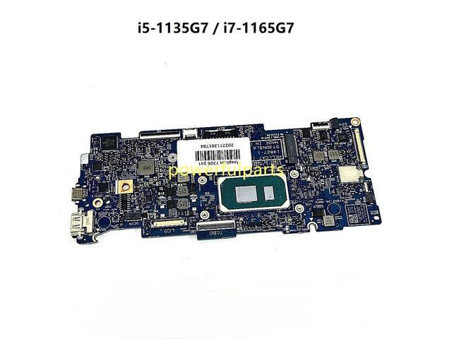 Inspiron 7306 2-in-1 Motherboard 19827-1 05X8YX 0GT06K 0FCDVH 09M39P i7-1165G7 16G Gen RAM On-Board