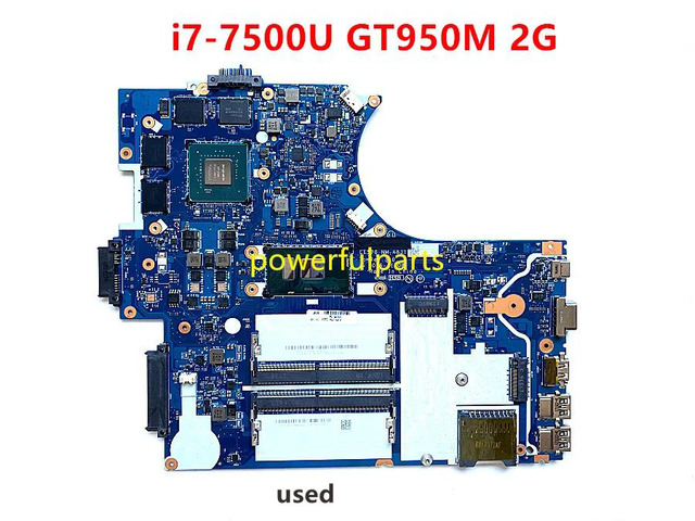 E570 Laptop Motherboard With i7-7500 + GTX950M 2G graphic 01HW730 CE570 NM-A831 
