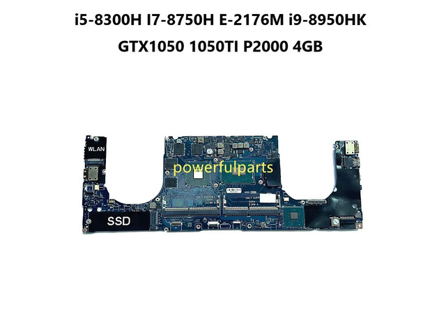 DAM00 LA-F541P Precision 5530 XPS 15 9570 Motherboard I7-8750 GTX1050TI 4G With Graphic 090HJ6 0PJWNT 0YYW9X
