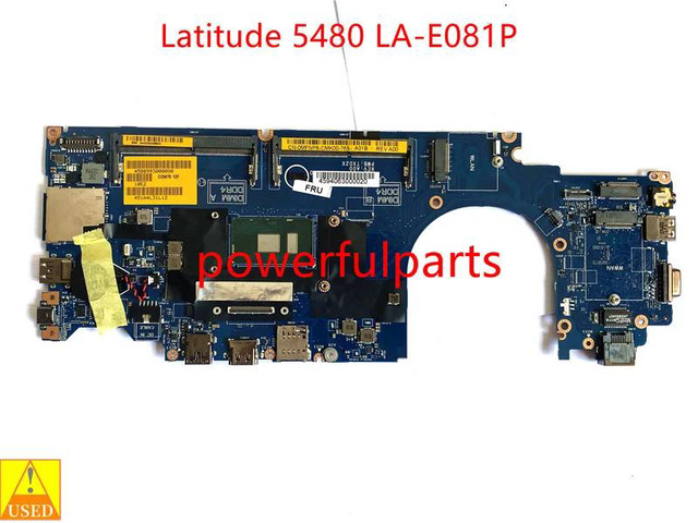 Latitude 5480 Motherboard With Celeron 3965U 0MFNP8 CDM70 LA-E081P