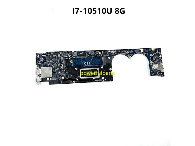 XPS 13 7390 Laptop Motherboard 072VG6 EDP35 LA-H931P I7-10510U 8G Ram