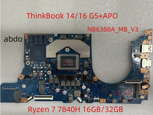 NB6388A_MB_V3 ThinkBook 14/16 G5+APO motherboard with 7 7840H RAM-16GBM UMA