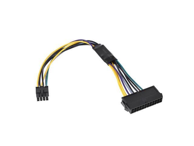 ATX 24P to 8P Power Supply Adapter Conventer Cable Cord Wire for Dell 24Pin to 8Pin Optiplex 3020 7020 9020 Motherboard Server