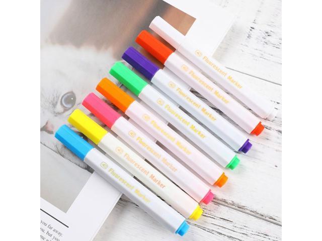 8 Colors Fluorescent Liquid Chalk Marker Pens Erasable Highlighters LED Writing