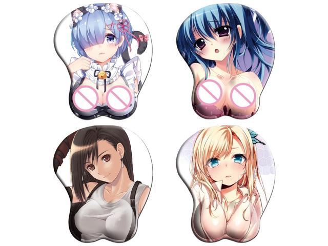 Creative Japanese Anime Cartoon 3D Sexy Mouse Pad Silicone Wristbands Mice Mousepad Wrist Rest Support